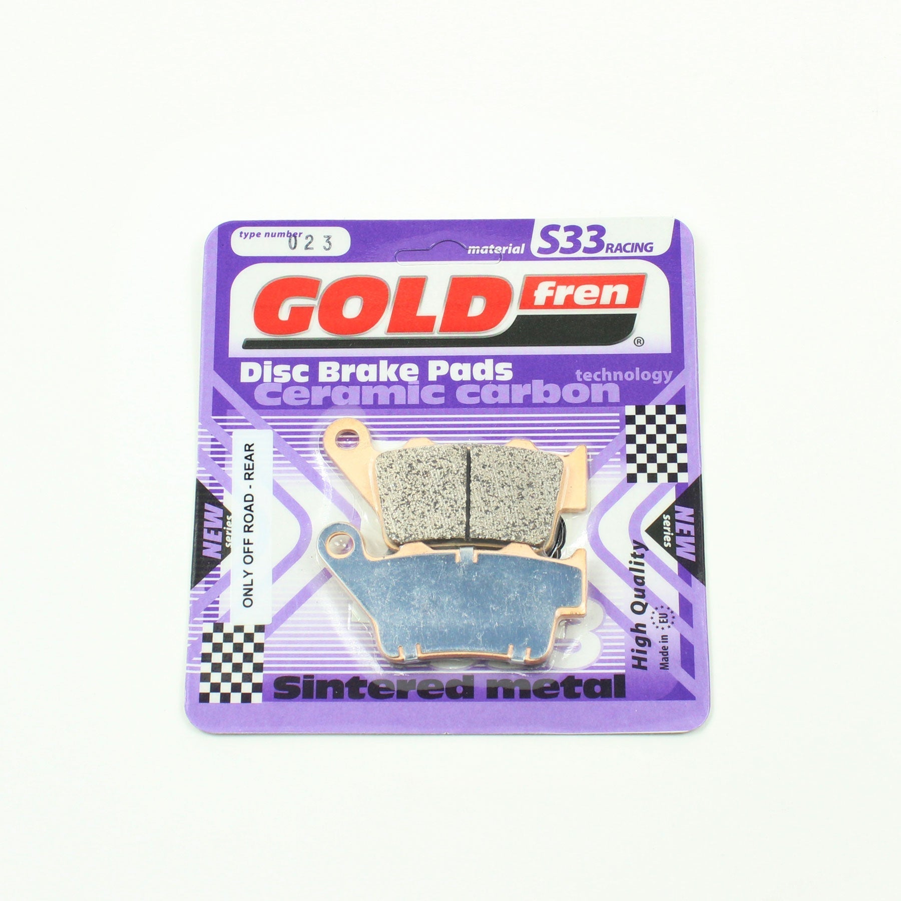 GoldFren Brake Pads S33 Ceramic Carbon  for 2004 KTM 660:SMC Supermoto-Rear