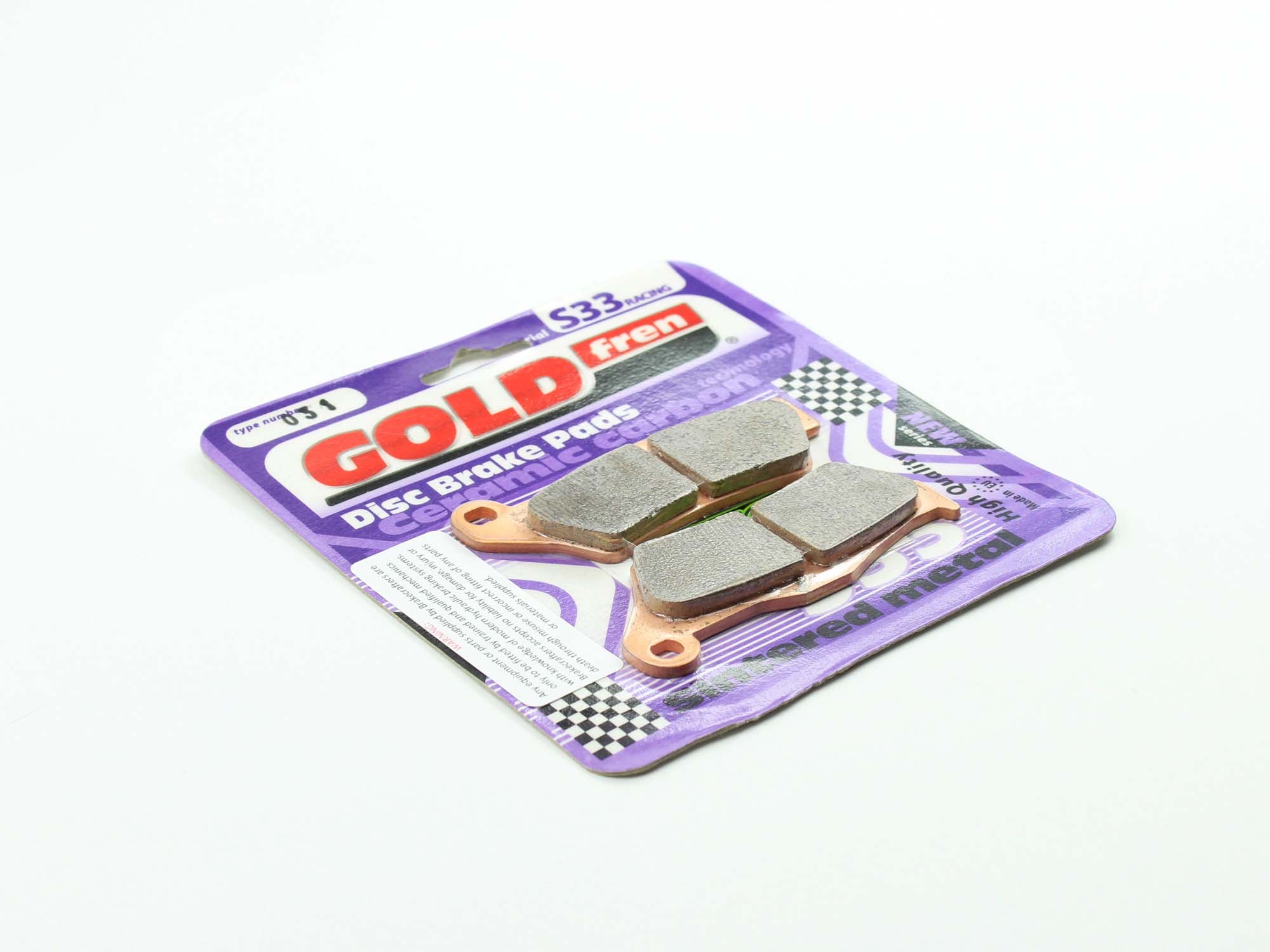 GoldFren Brake Pads S33 Ceramic Carbon  for 2009 KTM 400:XCW-Front