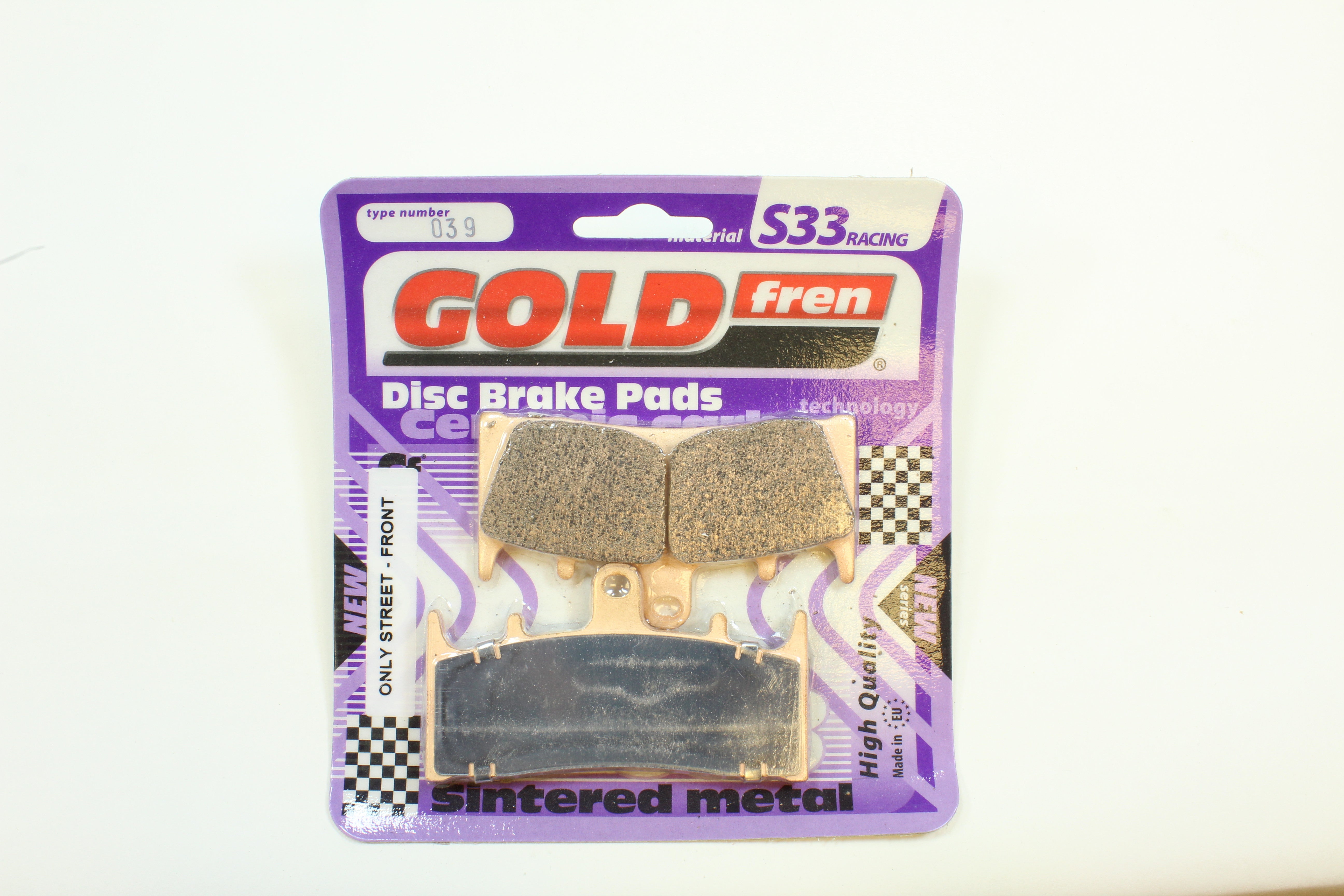 Goldfren S33-039 Ceramic Carbon Front Brake Pads - 1 Pair