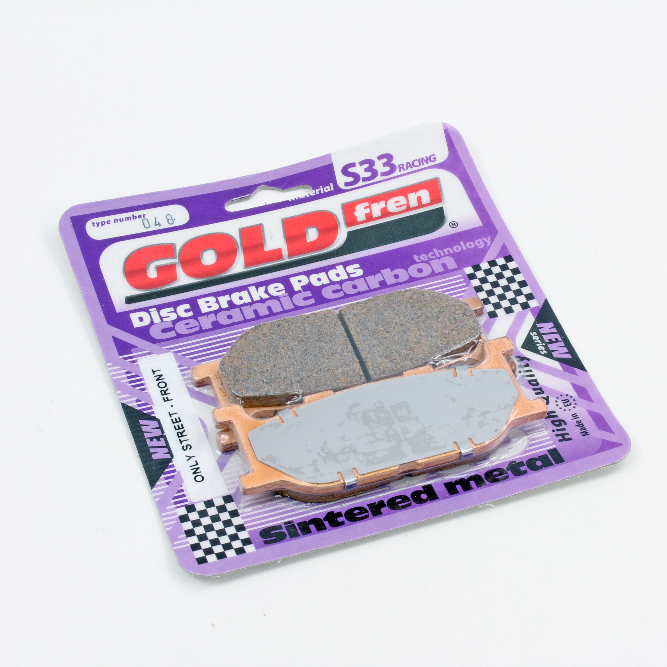 Brakecrafters-Gold Fren S33-048 Ceramic Brake Pads-1 Pair