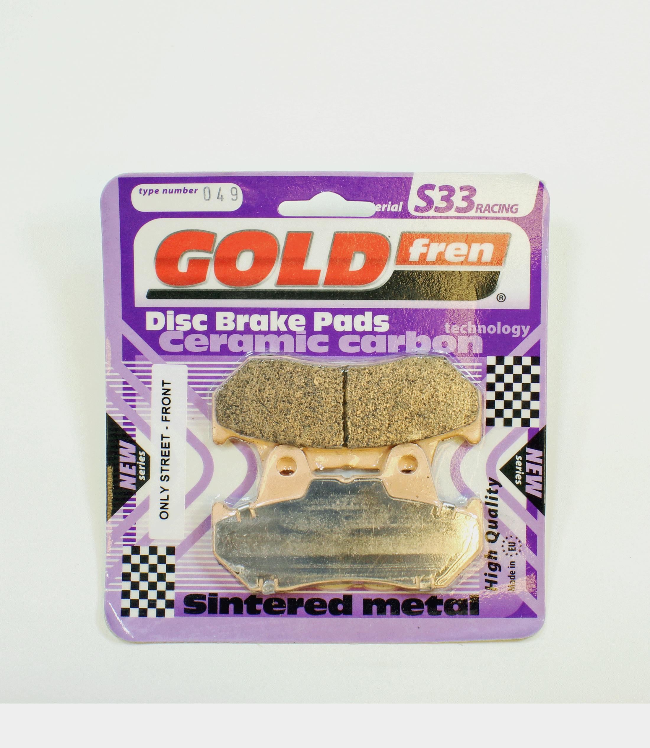 GoldFren Brake Pads S33 Ceramic Carbon  for 1984 Honda Interceptor 1000:VF1000F-Rear