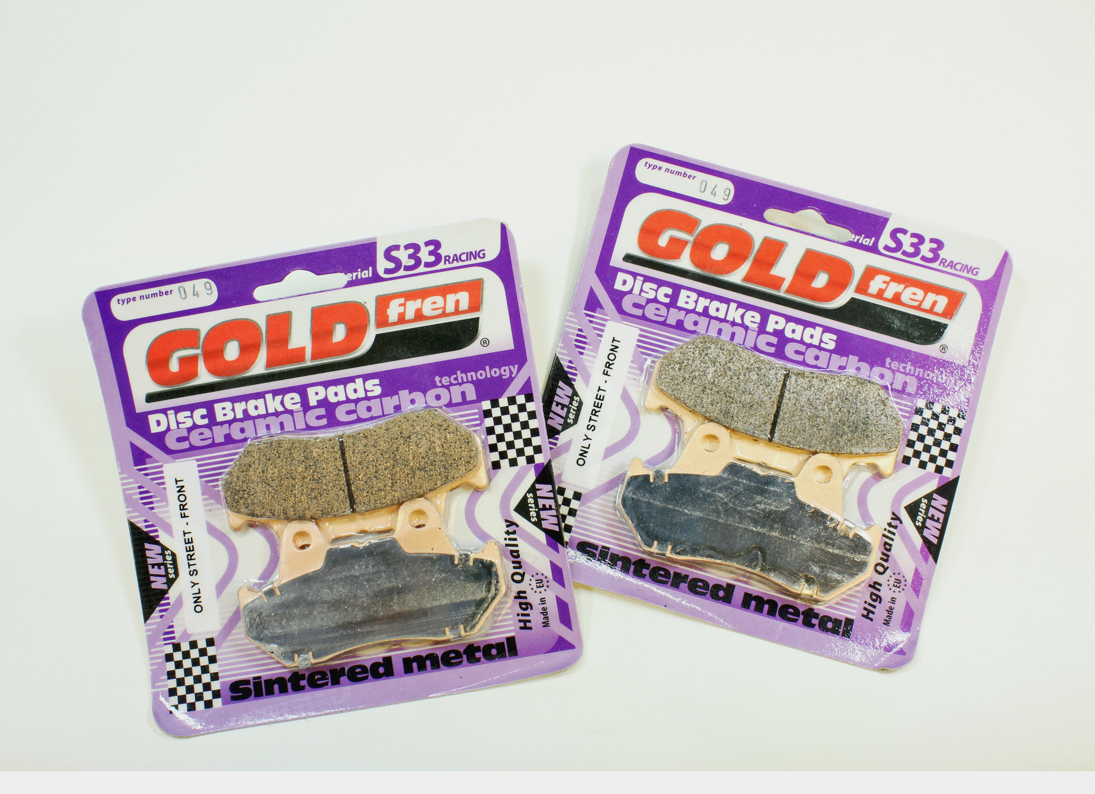 GoldFren Brake Pad Set S33 Ceramic Carbon for 1984-1985 Honda Sabre 700:VF700S-Front