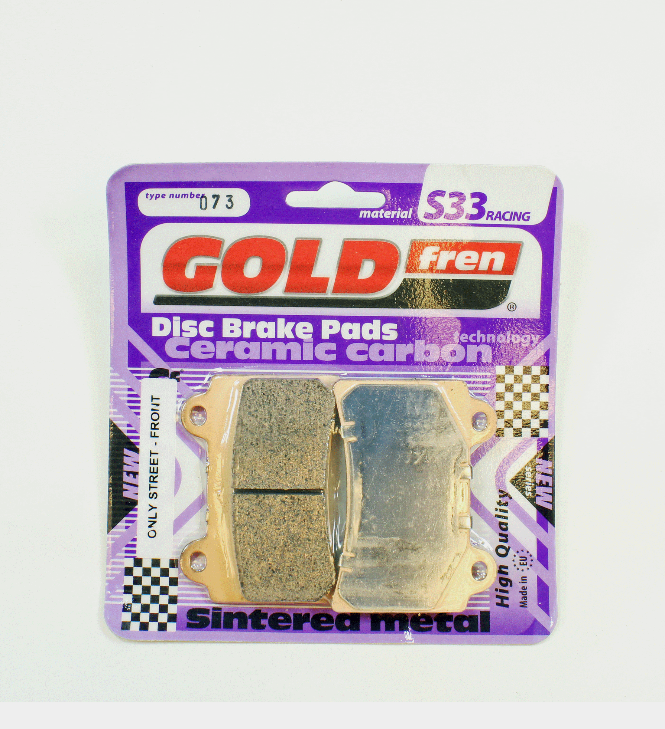 GoldFren Brake Pads S33 Ceramic Carbon  for 2006 Yamaha Road Star:XV1700A Spoke Wheels-Rear