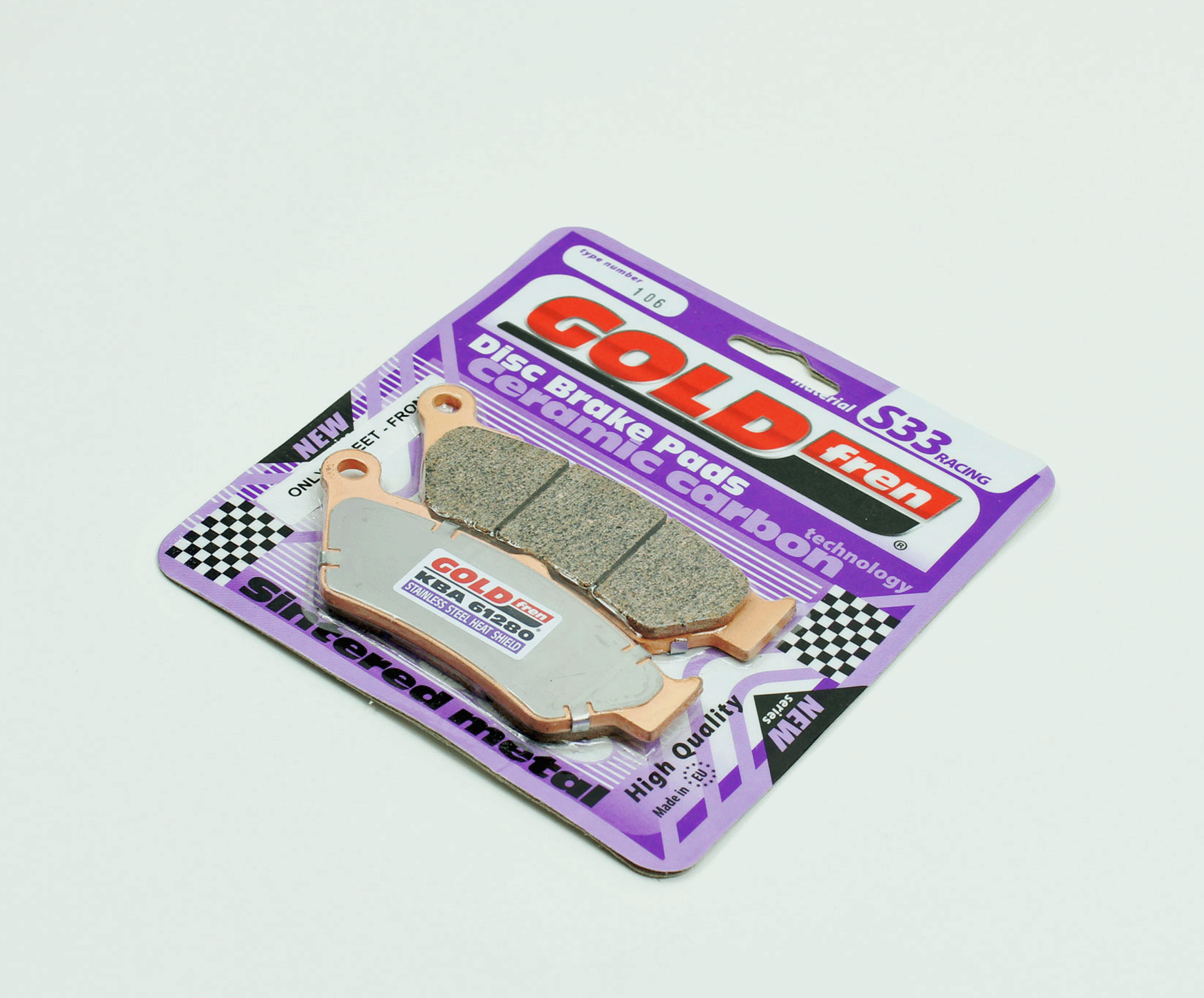 GoldFren Brake Pads S33 Ceramic Carbon  for 2006 Ducati Paulsmart 1000 LE:Sport Classic-