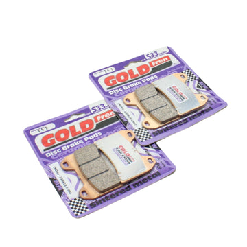 GoldFren Brake Pad Set S33 Ceramic Carbon for 1998-2001 Aprilia RSV Mille-Front - 2 Pair