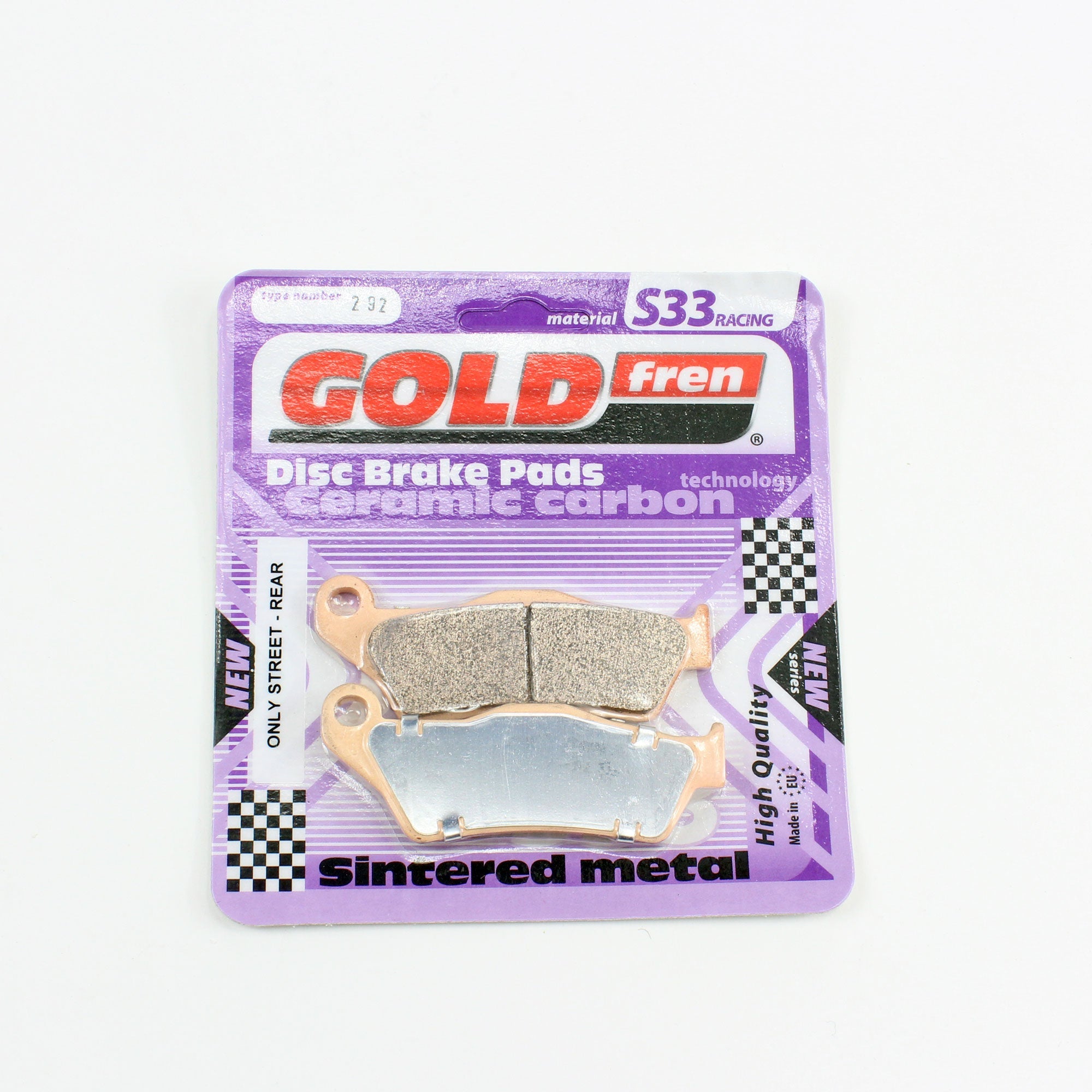 GoldFren Brake Pads S33 Ceramic Carbon  for 1999 BMW R1100GS:Special Ed-Rear