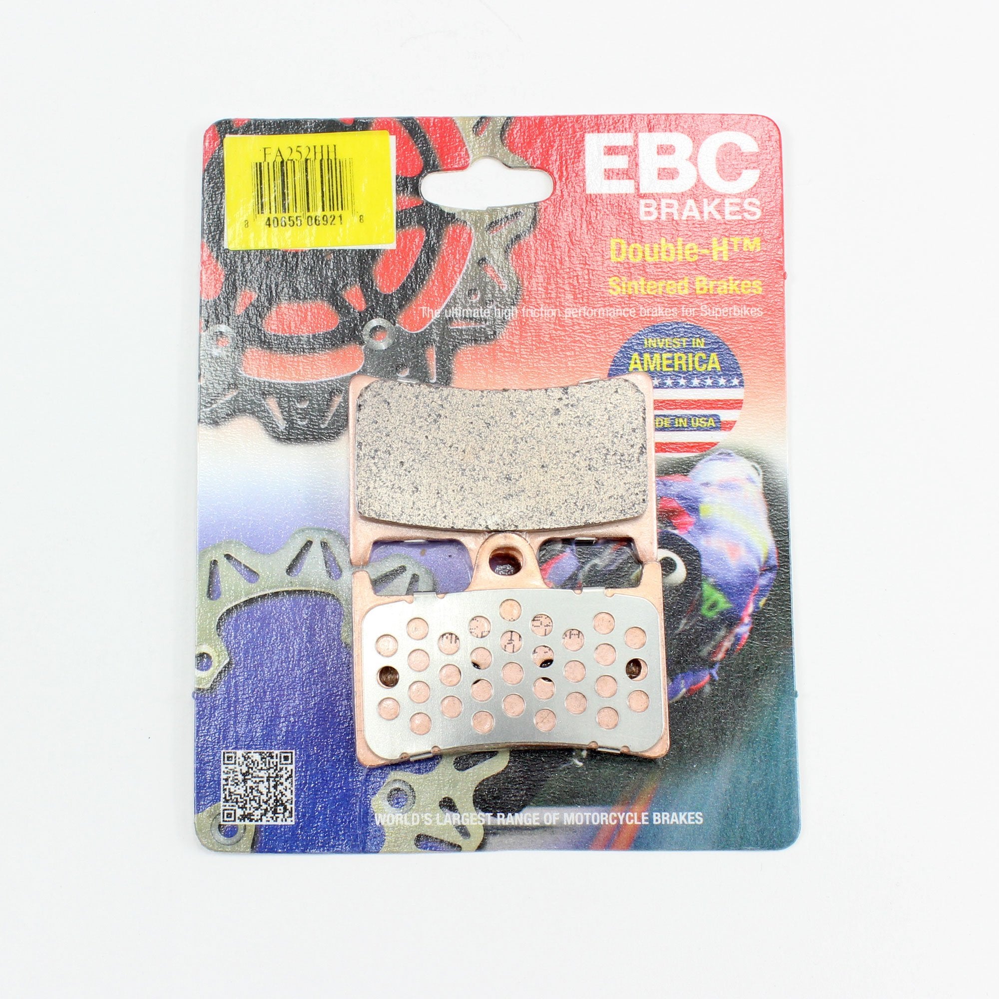 Brakecrafters Brake Pads EBC FA252HH Rated Sintered Brake Pads - 1 Pair