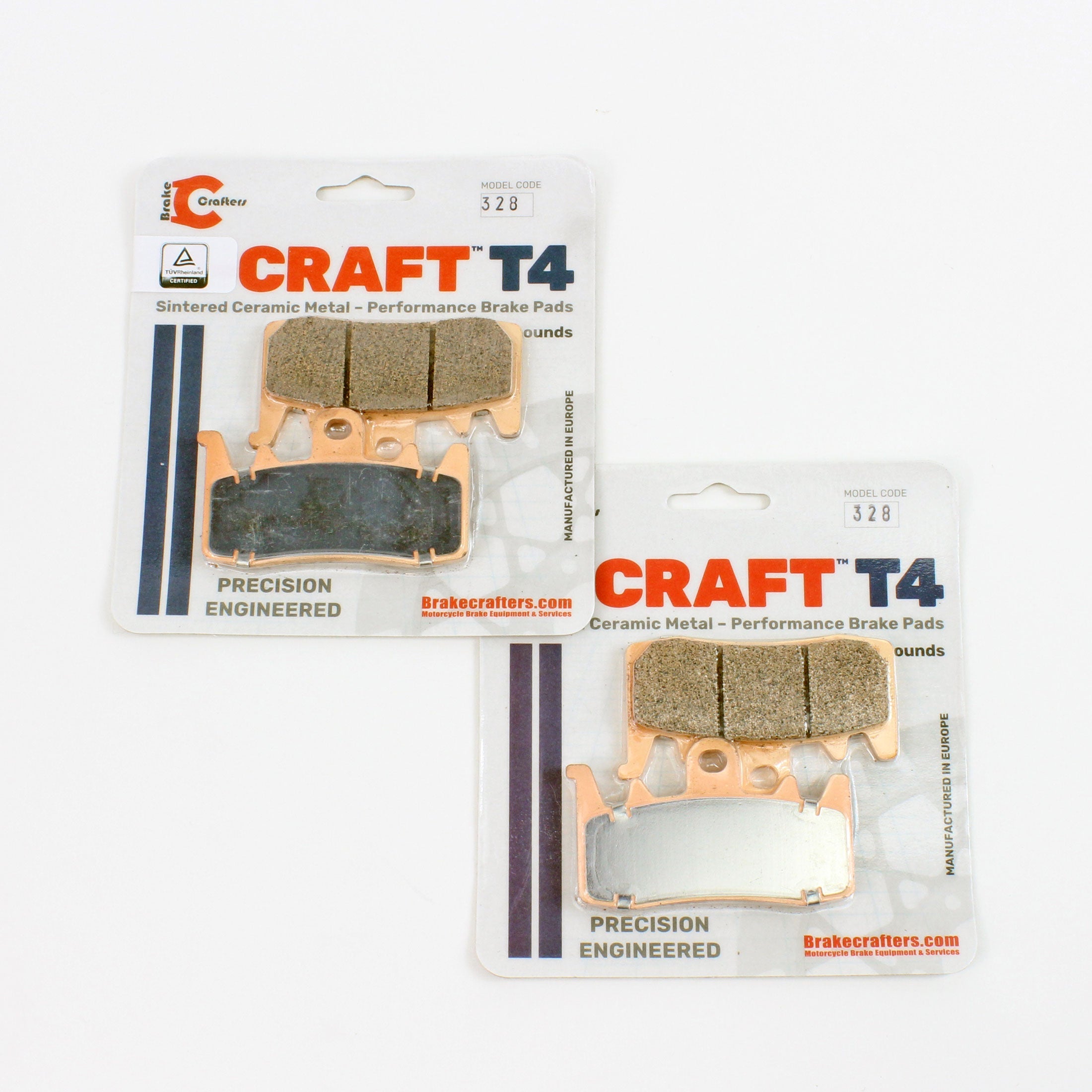 Craft T4-328 Ceramic Front Brake Pads For Brembo Calipers-1 Pair - 0