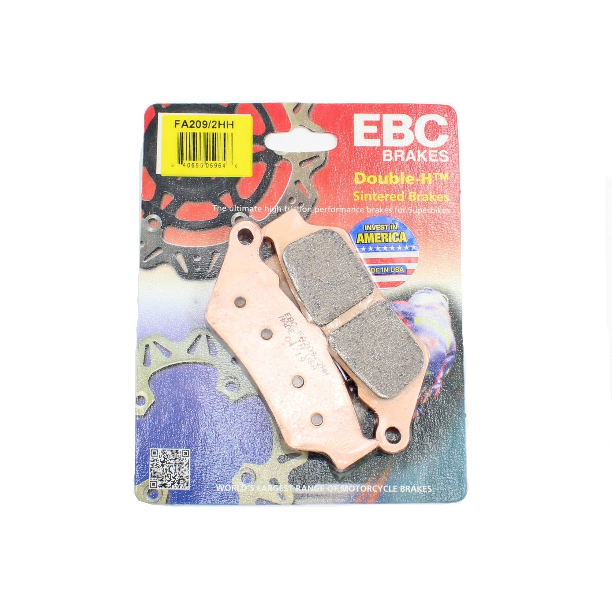 Brakecrafters Brake Pads EBC FA209/2HH Rated Sintered Brake Pads - 1 Pair